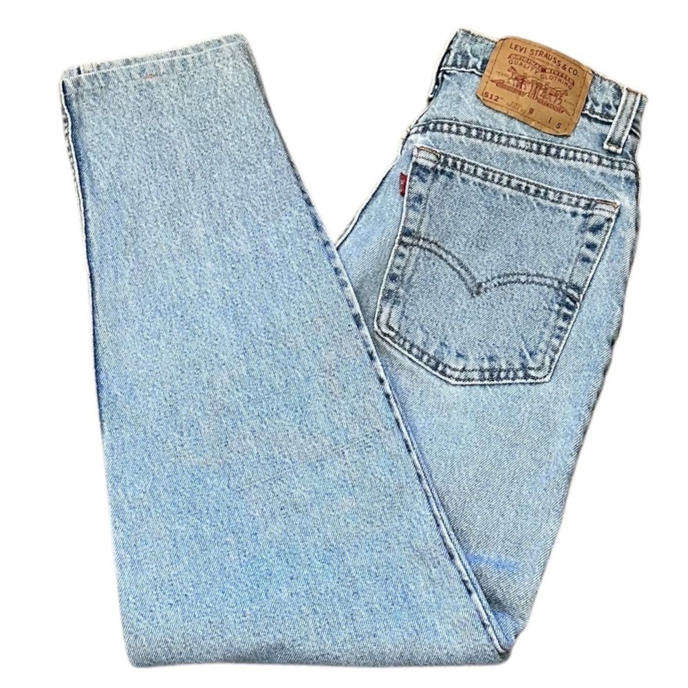 Levi's 512 Jeans Women 9 Short Light Blue Excellent Vintage High Rise Tapered